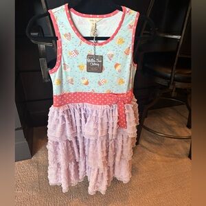 Matilda Jane cupcake Print Dress with Ruffled Skirt